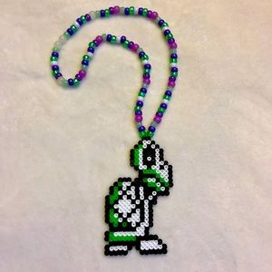 Nintendo “Dry Bones” Beaded Kandi — OS, NWT (Mario/EDM)